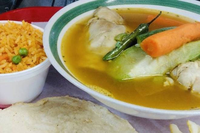 Order Chicken soup food online from Lauras Mexican Food store, Glendale on bringmethat.com