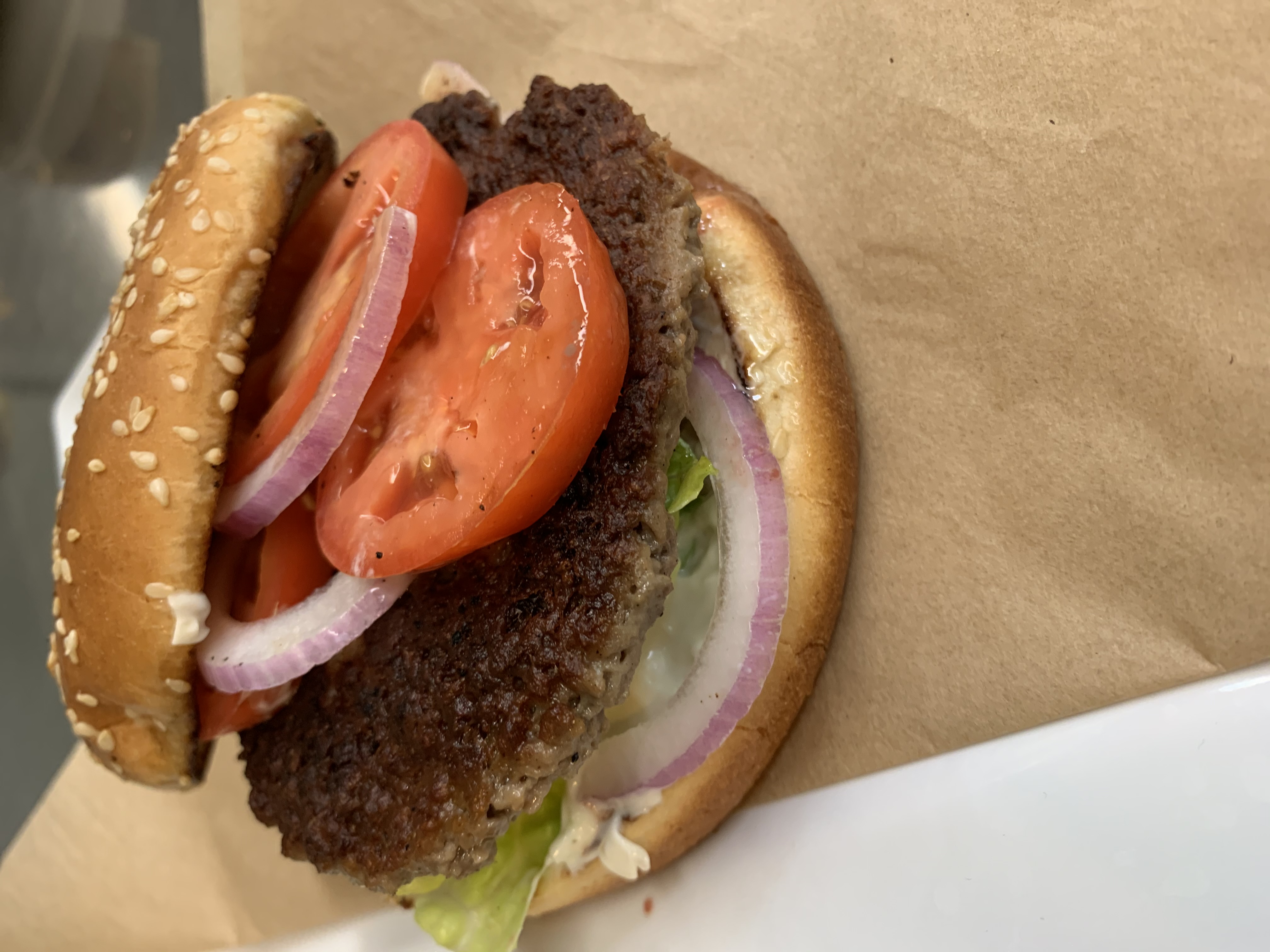 Order Impossible Burger W/ Fries food online from The Refectory store, Chicago on bringmethat.com
