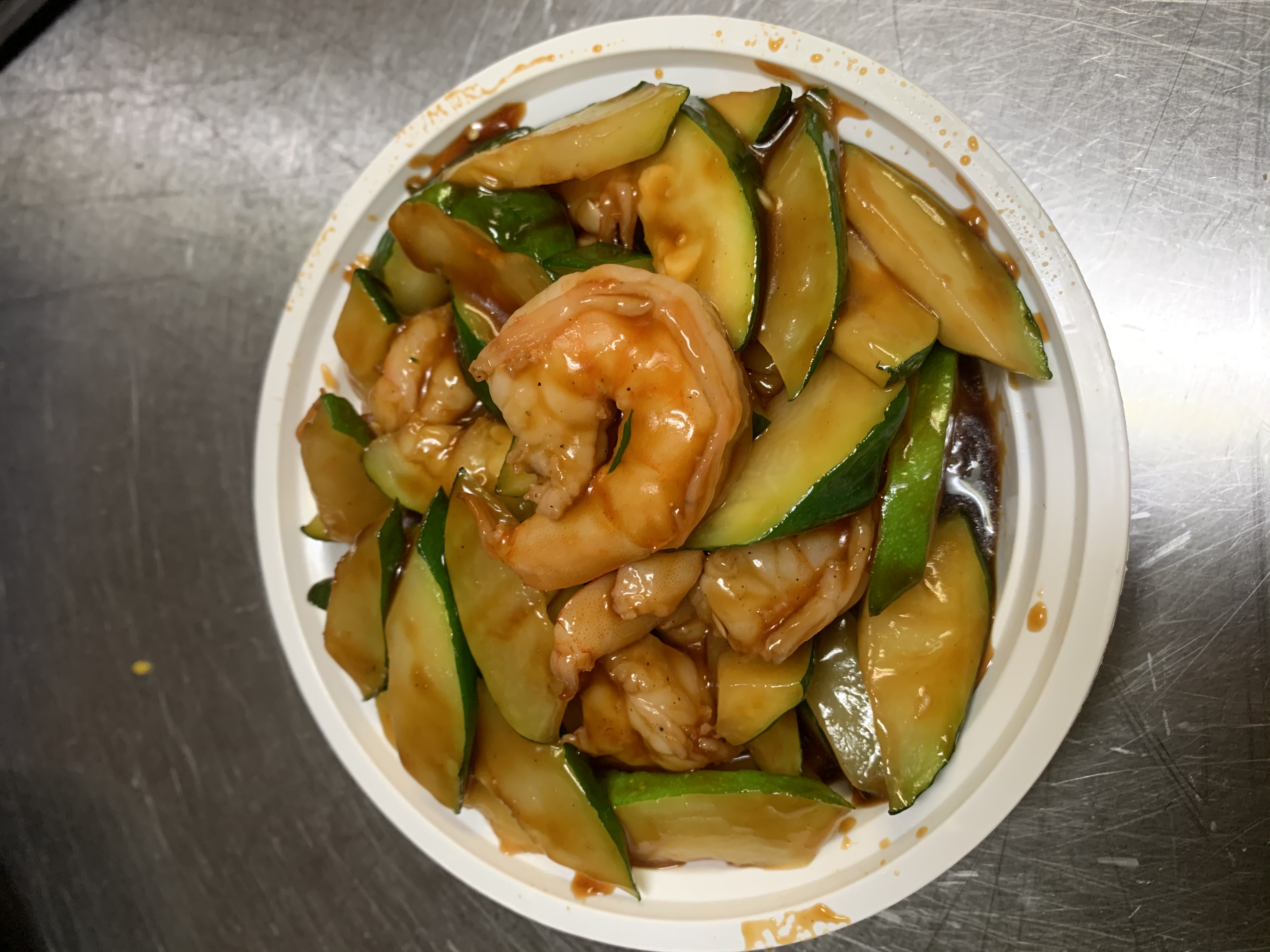 Order 92. Jumbo Shrimp with Zucchini food online from Chong Garden store, Louisville, KY on bringmethat.com