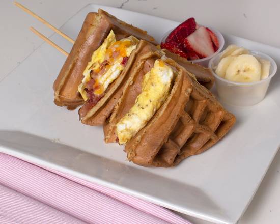 Order Waffle Sandwich food online from Manny's Sweet Treats store, Mineola on bringmethat.com