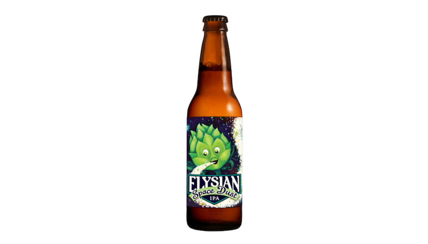 Order  Elysian Space Dust IPA 6 Pack 12oz Bottles (8.2% ABV) food online from Village Commons Liquor store, Camarillo on bringmethat.com
