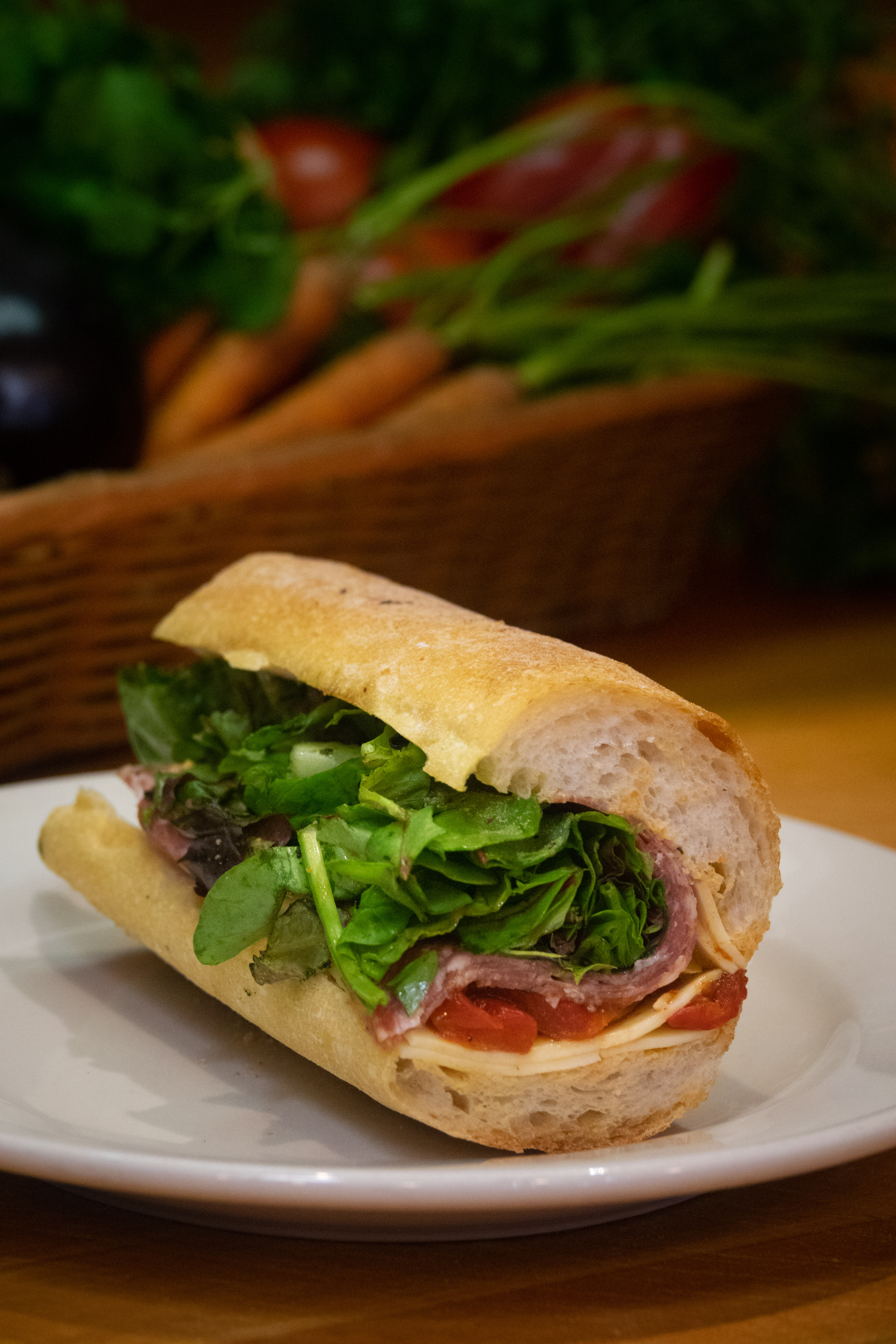 Order 4. Soppresata and Fontina Sandwich food online from Pomodoro ristorante store, New York on bringmethat.com