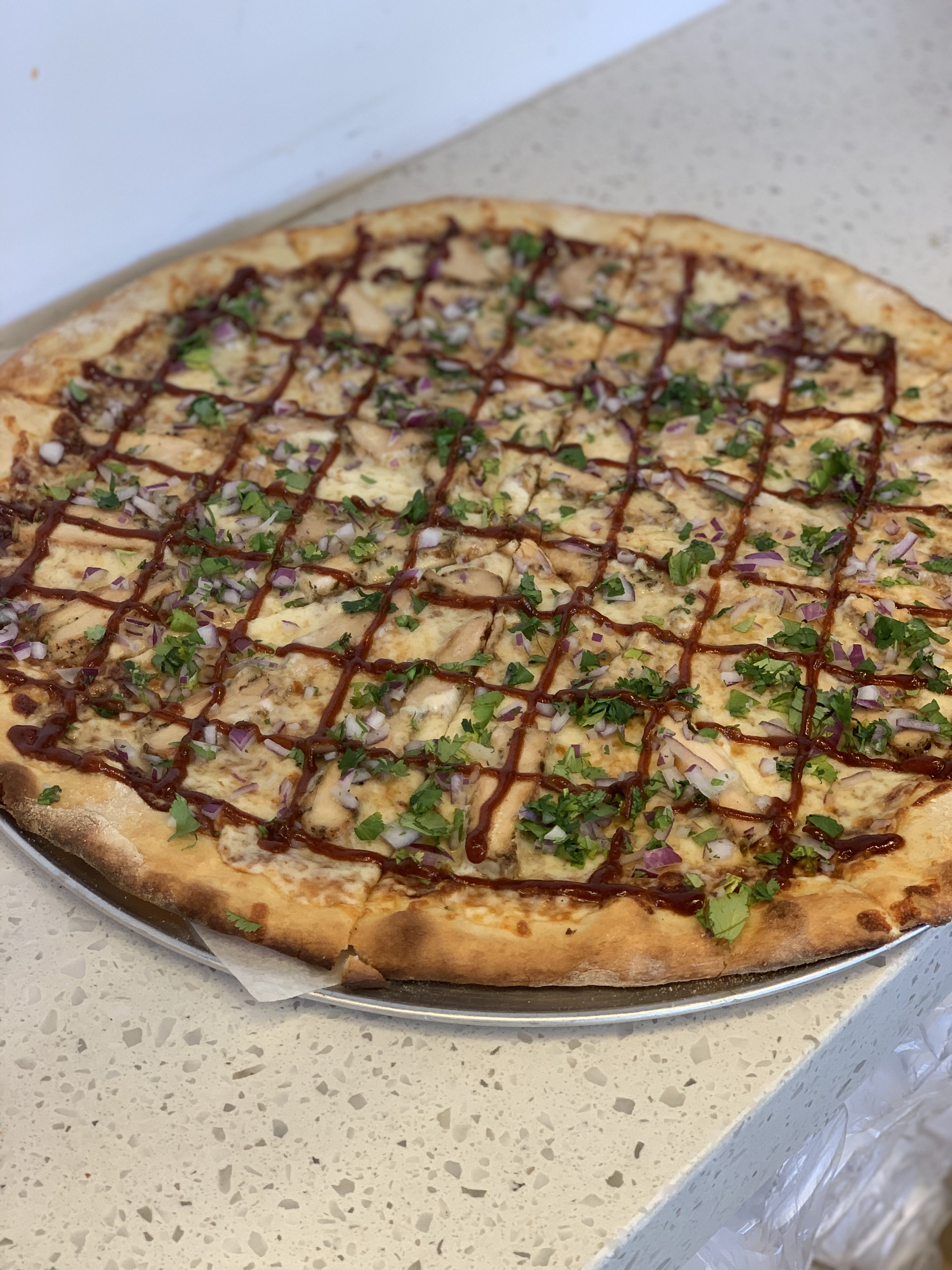 Order BBQ Chicken Pizza food online from Nobel Pizzeria store, San Diego on bringmethat.com