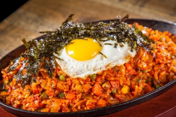 Order SPAM/Kimchi Fried Rice food online from Mom store, Santa Monica on bringmethat.com