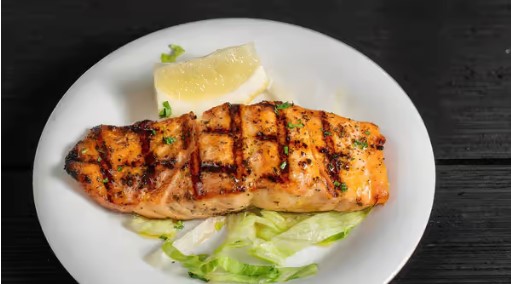 Order Charbroiled Salmon Platter food online from Greek Xpress store, East Rockaway on bringmethat.com