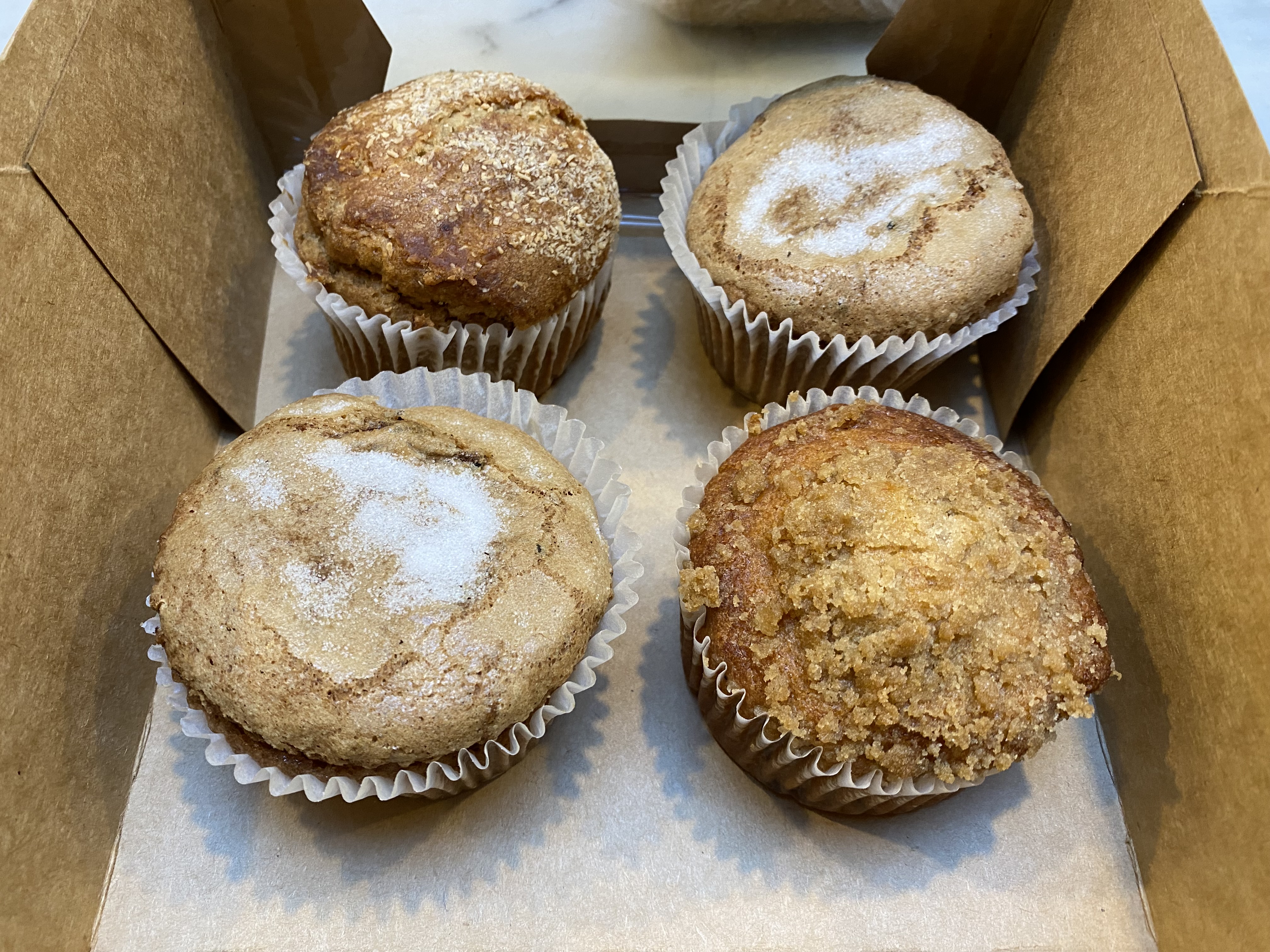 Order 4 pack of muffins food online from Nuflours store, Seattle on bringmethat.com
