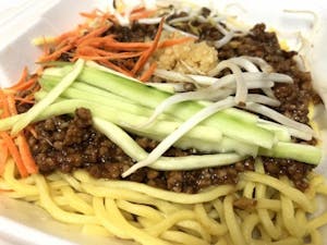 Order 150. Beijing Zha Jiang Mien 北京炸酱面 food online from Jade Garden store, Lawrence on bringmethat.com