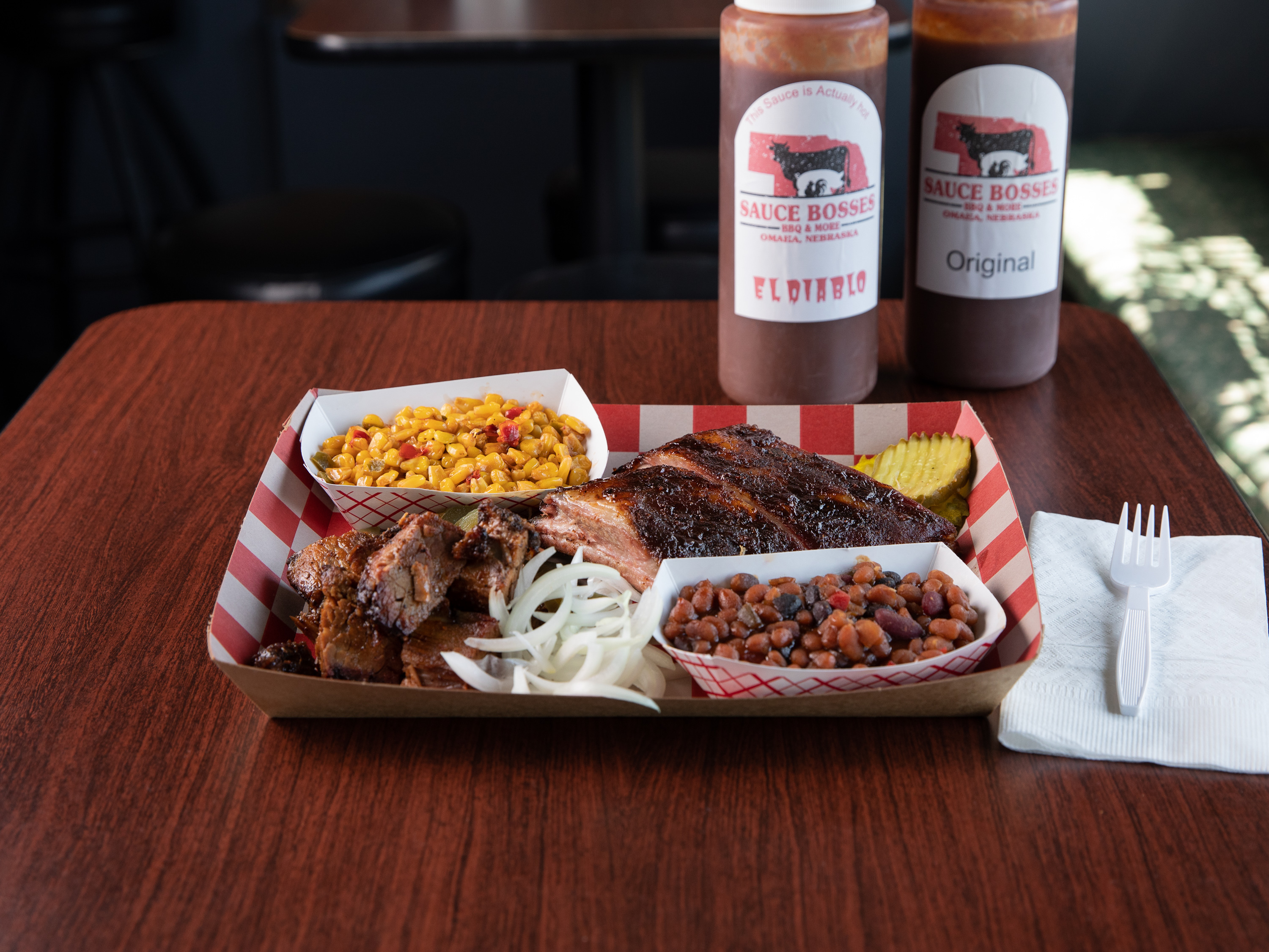 Order Ribs and Meat plate food online from Sauce Bosses Bbq store, Omaha on bringmethat.com