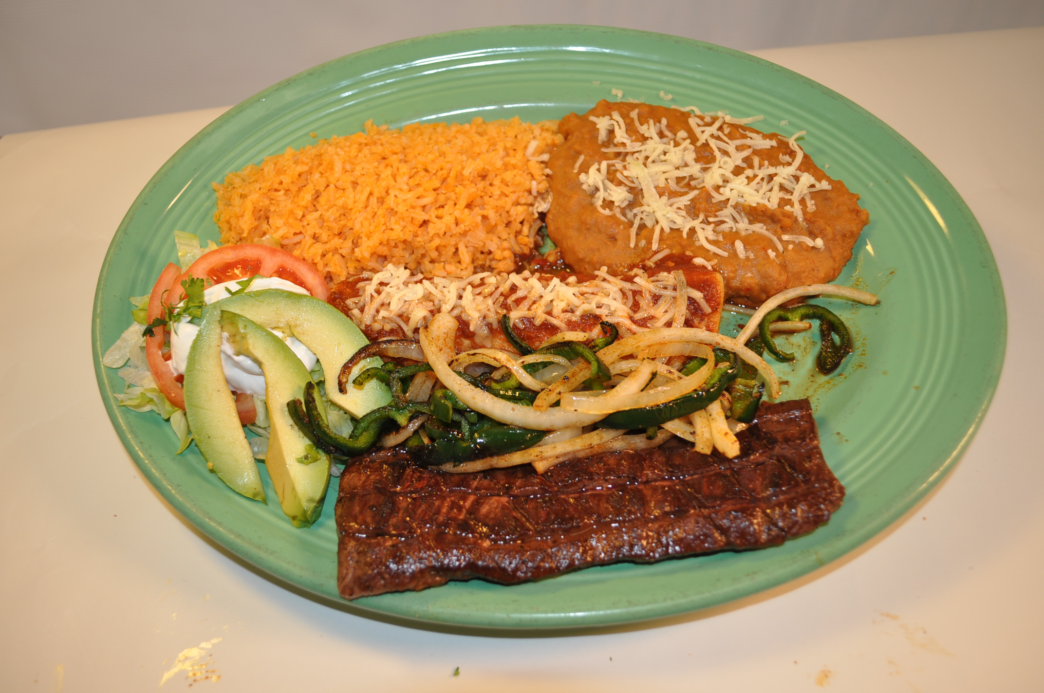 Order Carne Ala Tampiquena Steak food online from Good Tequilas Mexican Grill store, Glendale Heights on bringmethat.com