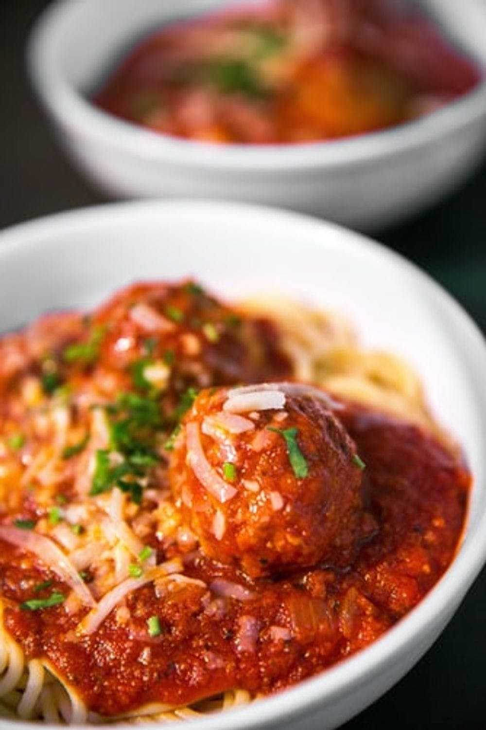 Order Spaghetti with Meatballs - Pasta food online from Genoa Pizza store, Sugar Grove on bringmethat.com