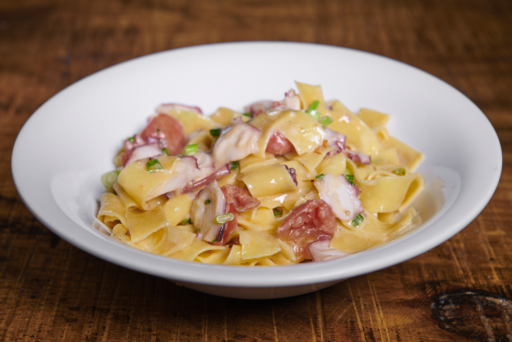 Order Octopus Pappardelle food online from Rotiss-A-Q store, Mount Kisco on bringmethat.com