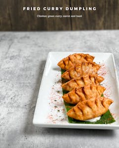 Order Fried Curry Dumpling food online from Cha Yen Thai Cookery store, Watertown on bringmethat.com