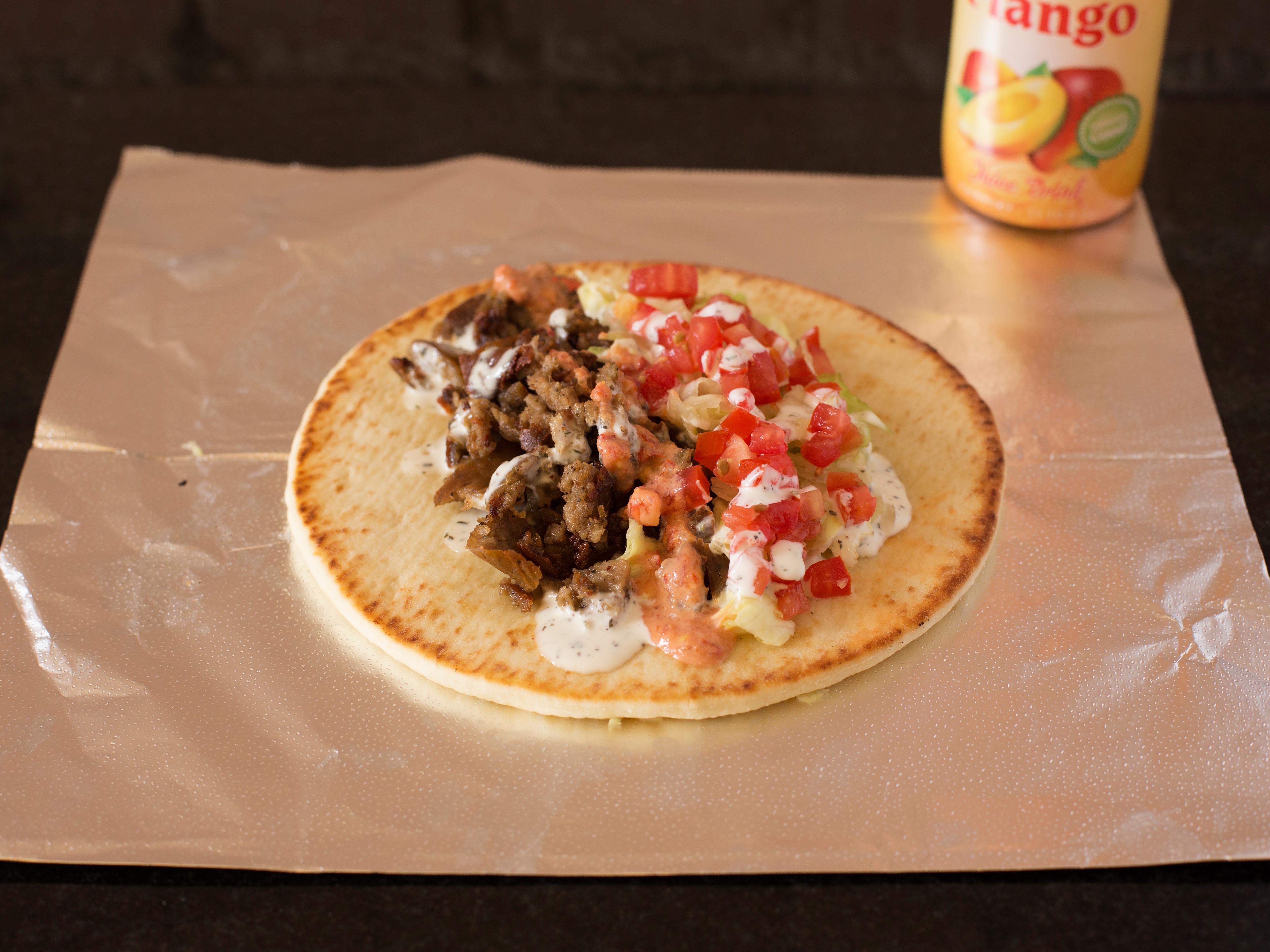 Order Beef and Lamb Gyro Wrap food online from Big Guys Chicken & Rice store, Dallas on bringmethat.com