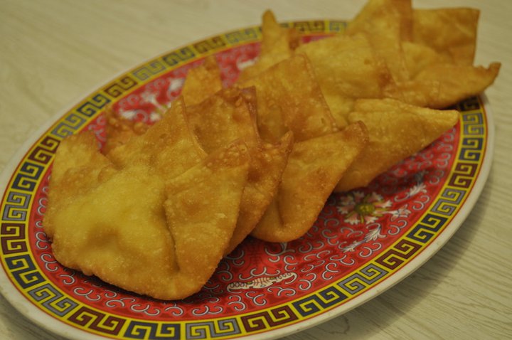 Order 03. Six Pieces Crab Rangoon food online from Wing Wah Lau store, Chicago on bringmethat.com