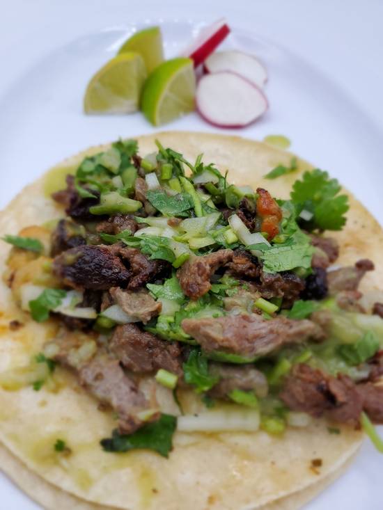Order TACOS DE CHORIZO/MEXICAN SAUSAGE food online from Tacos Y Mas store, New York on bringmethat.com
