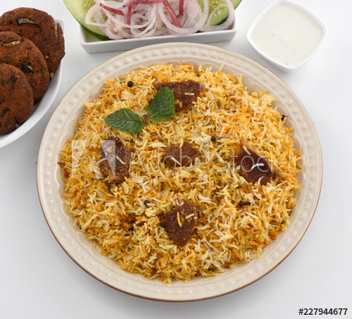 Order Beef Biryani food online from Halal Kabob House store, Inglewood on bringmethat.com