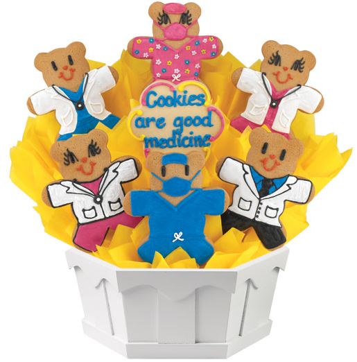 Order A264. Cookies are Good Medicine Bouquet food online from Cookies By Design store, Glenview on bringmethat.com