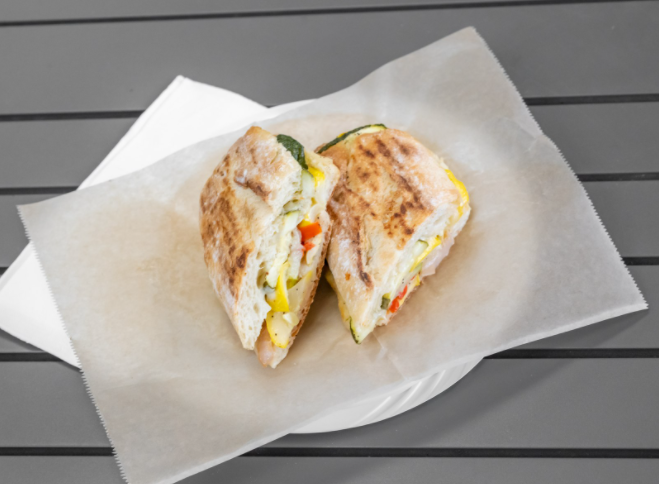 Order Grilled Vegetable Panini food online from The Spicy Peach store, Atlanta on bringmethat.com