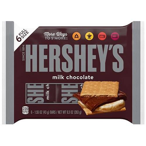 Order Hershey's Milk Chocolate 6 PK food online from Walgreens store, Gilbert on bringmethat.com
