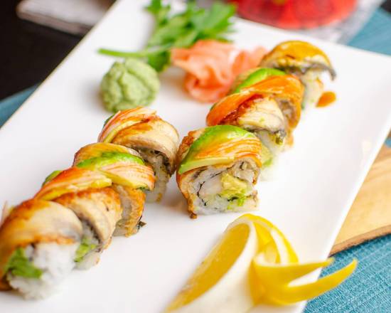 Order Dragon Roll food online from Osaka Sushi & Fresh Smoothies store, Chicago on bringmethat.com