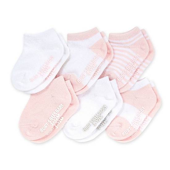 Order Burt's Bees Baby® Size 0-3M 6-Pack Organic Cotton Socks in Blossom food online from Bed Bath & Beyond store, Lancaster on bringmethat.com