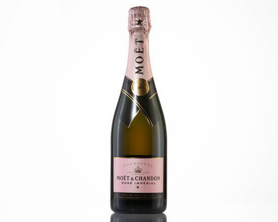 Order Moet & Chandon Rose Imperial, 750mL champagne (12.0% ABV) food online from Signal Liquor store, Signal Hill on bringmethat.com