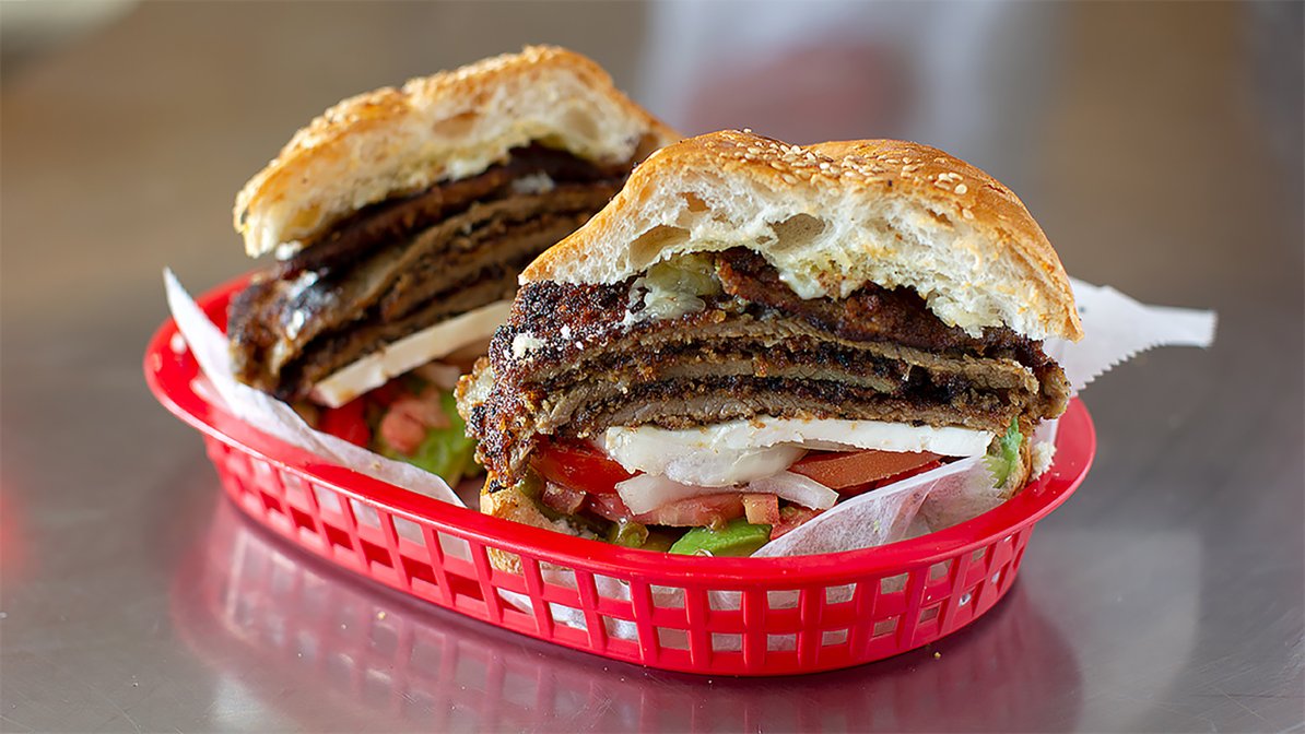 Order Milaneza Sandwich food online from Mexico Bakery store, San Jose on bringmethat.com