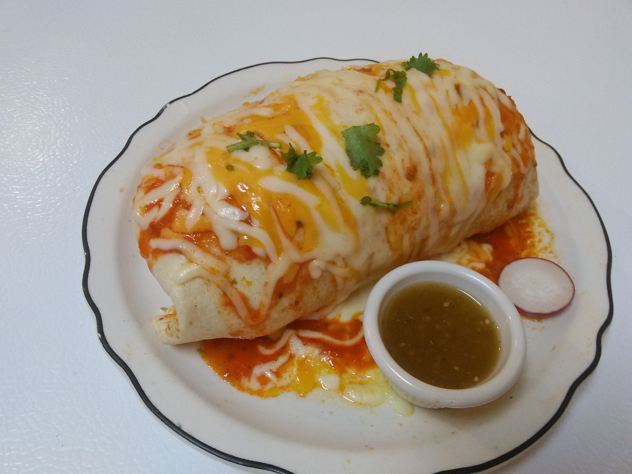 Order California Burrito food online from El Mexireno store, Oxon Hill on bringmethat.com