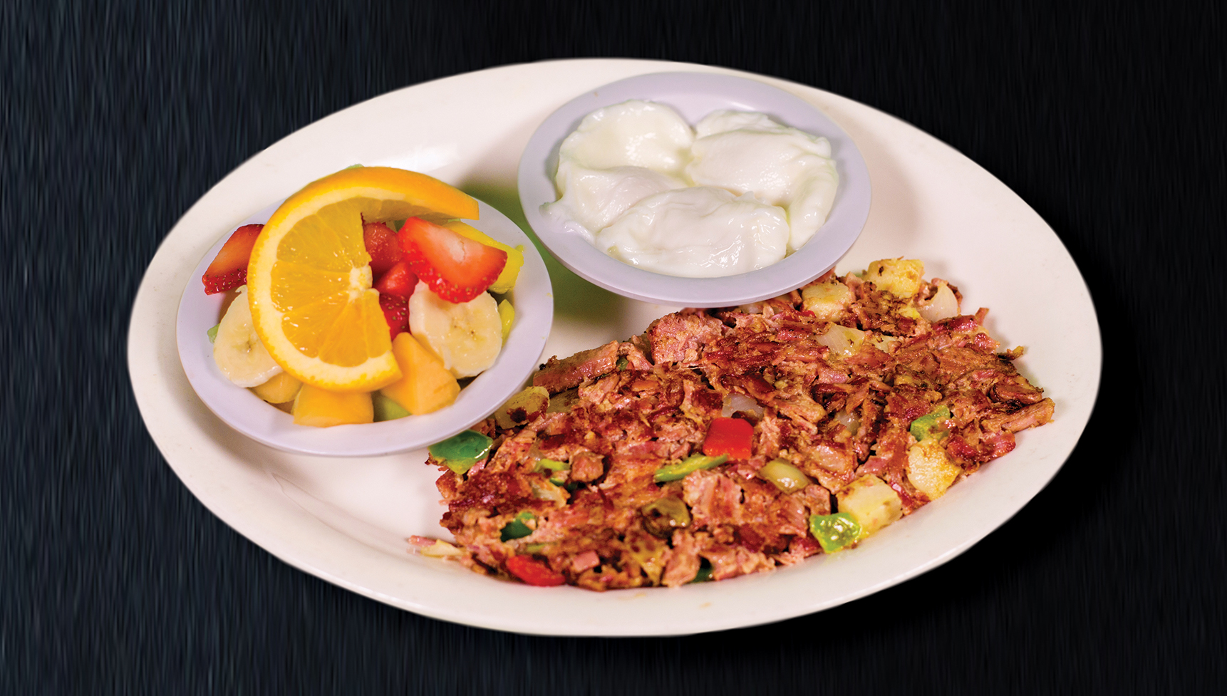 Order Corned Beef Hash and Eggs food online from Cappy's Cafe store, Newport Beach on bringmethat.com