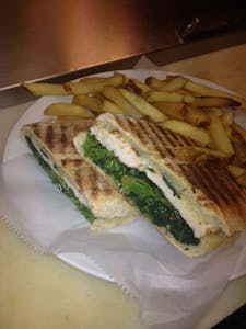 Order 2. Grilled Chicken Panini food online from Angelo's Pizza & Pasta store, Port Chester on bringmethat.com