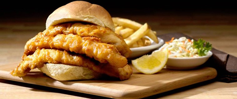 Order Fish Sandwich Deluxe food online from Peckville Bar And Burger store, Blakely on bringmethat.com