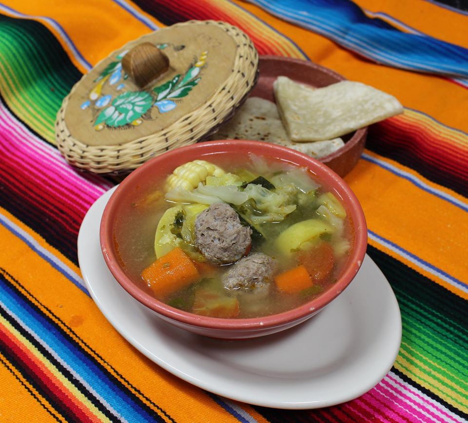 Order Albondigas Soup food online from Mijares Mexican Restaurant store, Pasadena on bringmethat.com