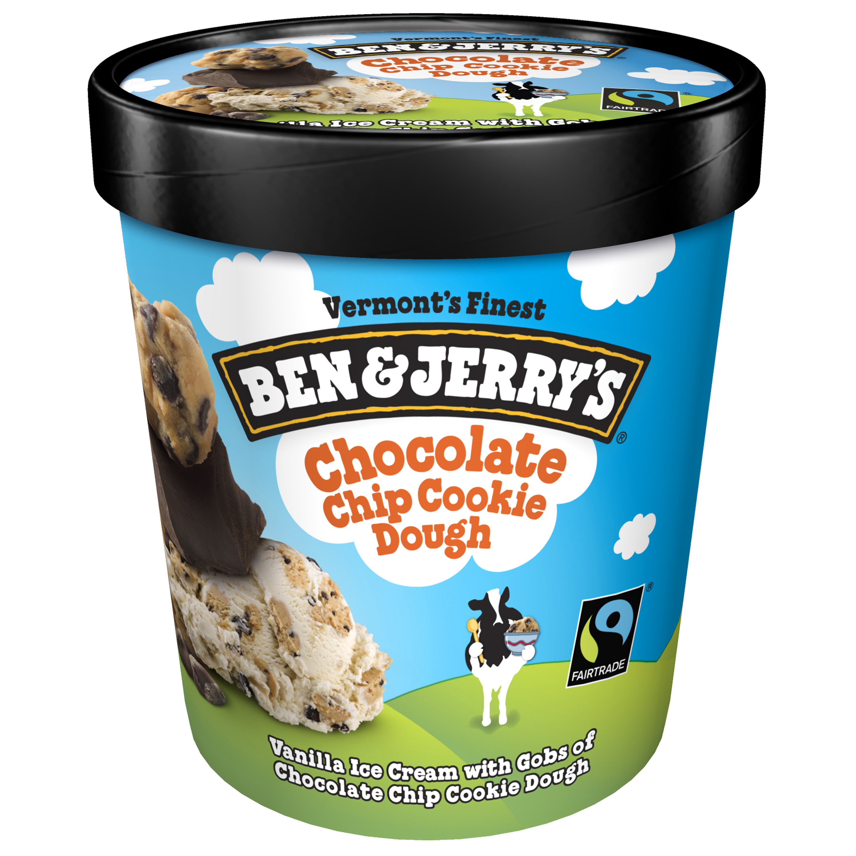 Order Ben & Jerry's Ice Cream Chocolate Chip Cookie Dough Non-GMO - 16 oz food online from Rite Aid store, MILLER PLACE on bringmethat.com
