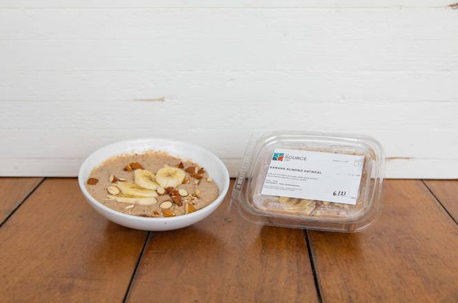 Order Banana Almond Raw Oatmeal food online from The Source Cafe store, Hermosa Beach on bringmethat.com