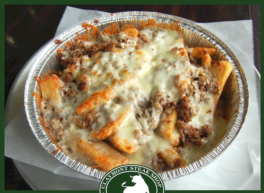 Order Cheesesteak Fries - Appetizer food online from Claymont Steak Shop store, Claymont on bringmethat.com