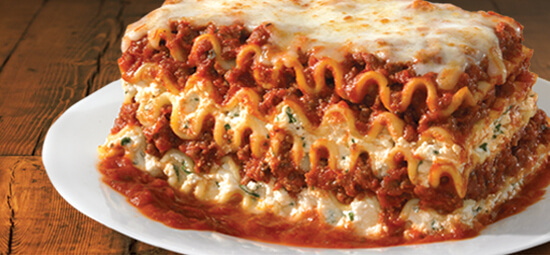 Order Lasagna with Meat and Cheese food online from LaRosa's Pizzeria Clifton store, Cincinnati on bringmethat.com