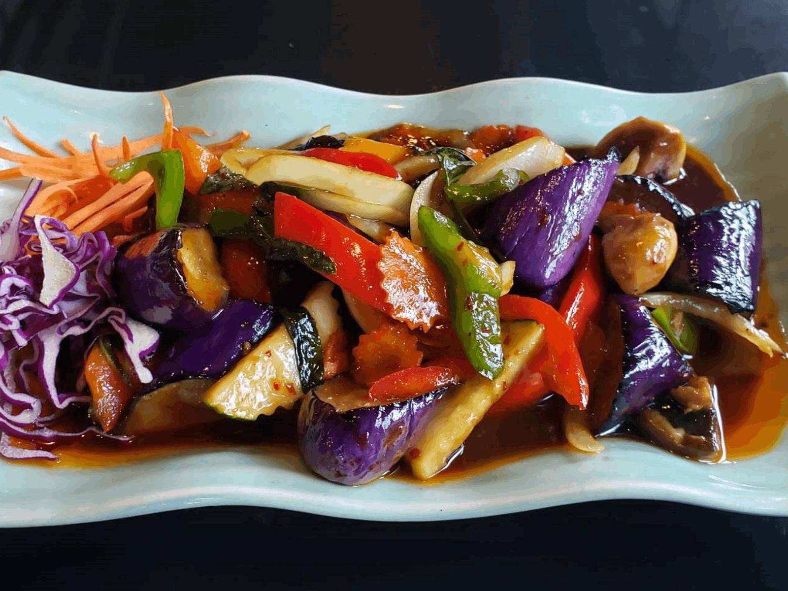 Order Eggplant Delight food online from Thai Thani Kitchen store, Seattle on bringmethat.com