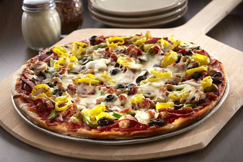 Order Super Pizza - 10'' food online from Carbone's Pizzeria store, Hastings on bringmethat.com