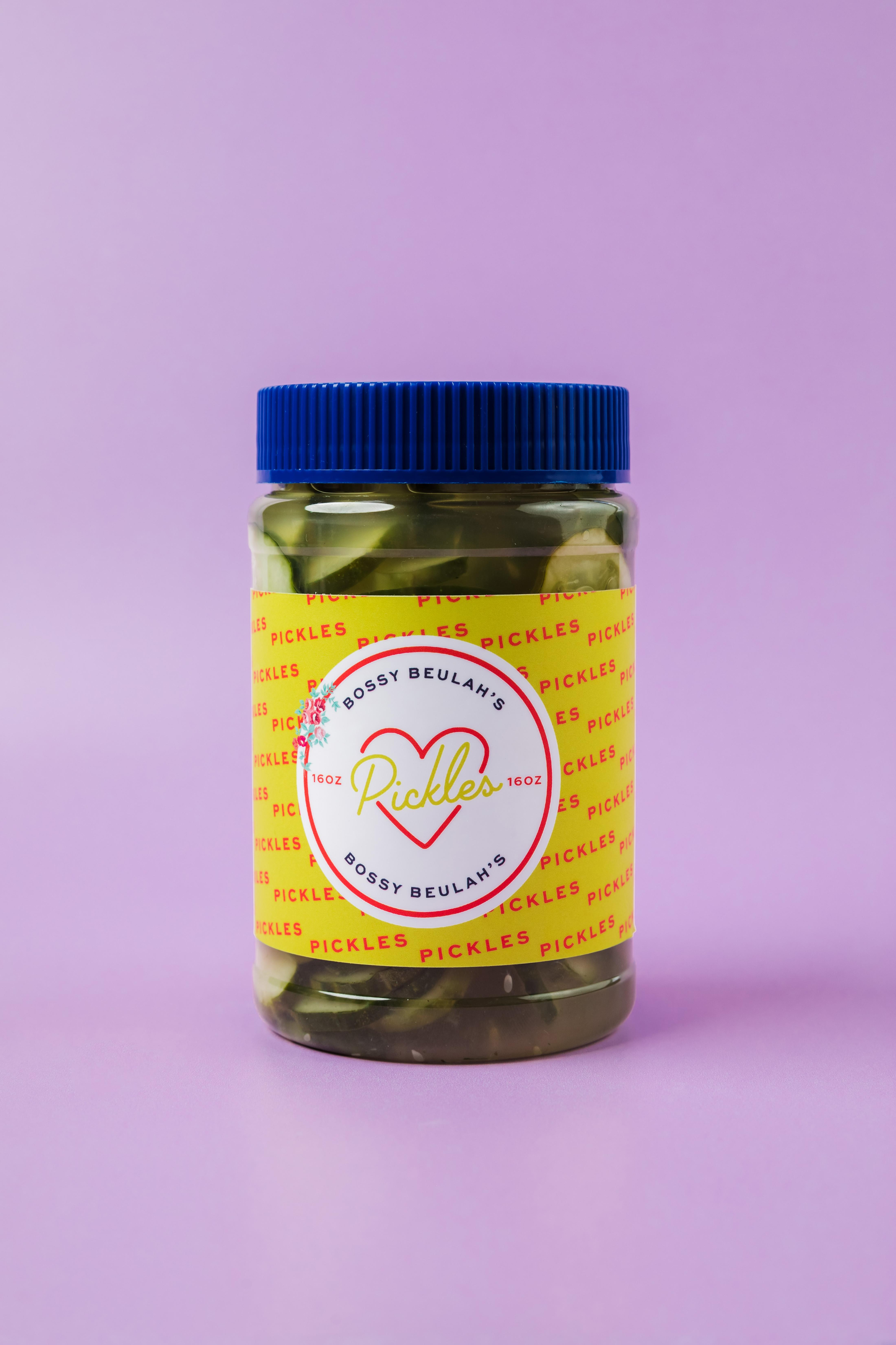 Order 8oz Pickles food online from Bossy Beulah'S store, Winston-Salem on bringmethat.com