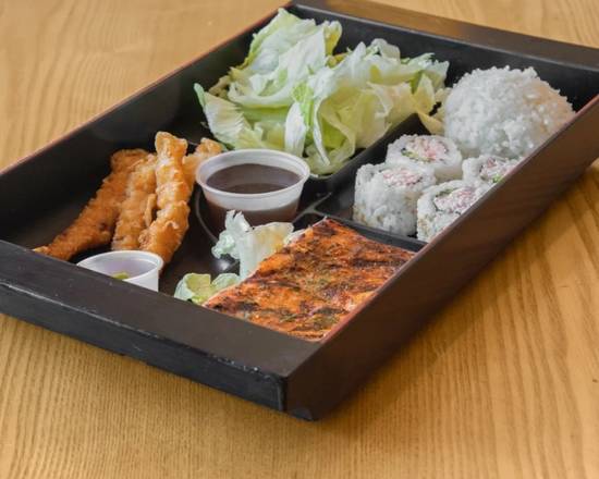 Order Salmon Bento food online from Himitsu Teriyaki store, Seattle on bringmethat.com