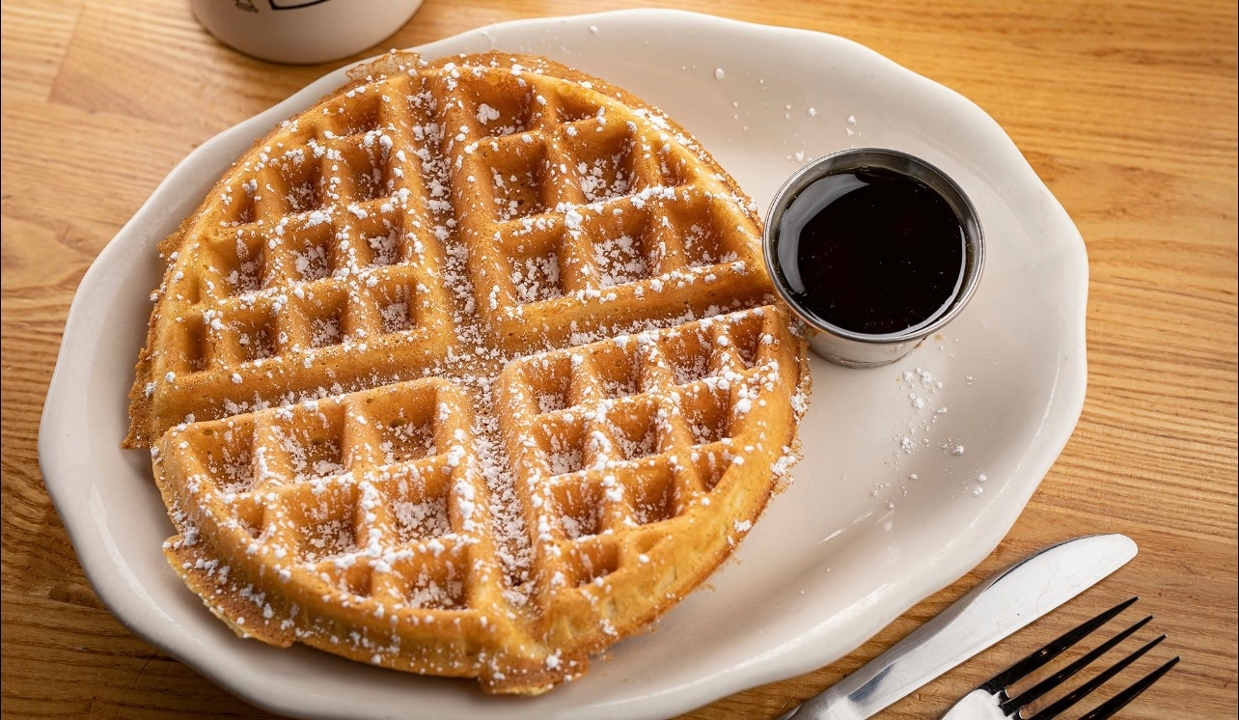 Order Old Fashioned Waffle food online from Eggy Diner store, Minneapolis on bringmethat.com