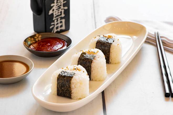 Order Rice Ball (3pcs)  food online from Sumo Japanese Restaurant store, Wenatchee on bringmethat.com