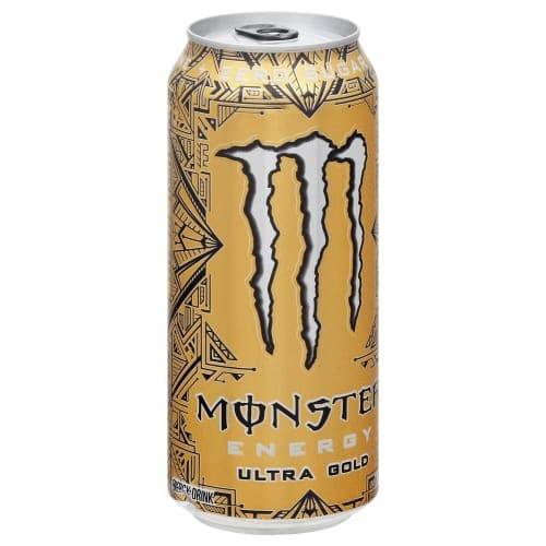 Order Monster Energy · Ultra Gold Energy Drink (16 fl oz) food online from Mesa Liquor store, Mesa on bringmethat.com