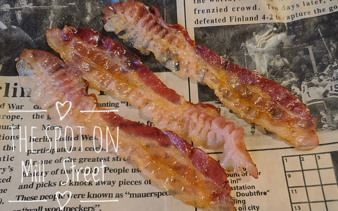 Order Bacon (3 strips) food online from The Spot On Mill Street store, Occoquan Historic District on bringmethat.com