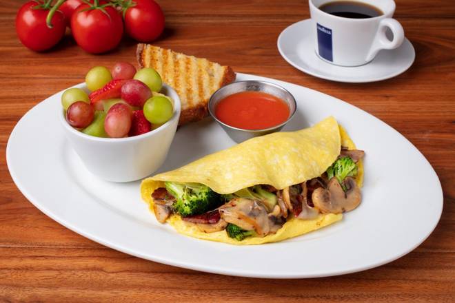 Order Create Your Own Omelette food online from Panini Kabob Grill store, Newport Beach on bringmethat.com