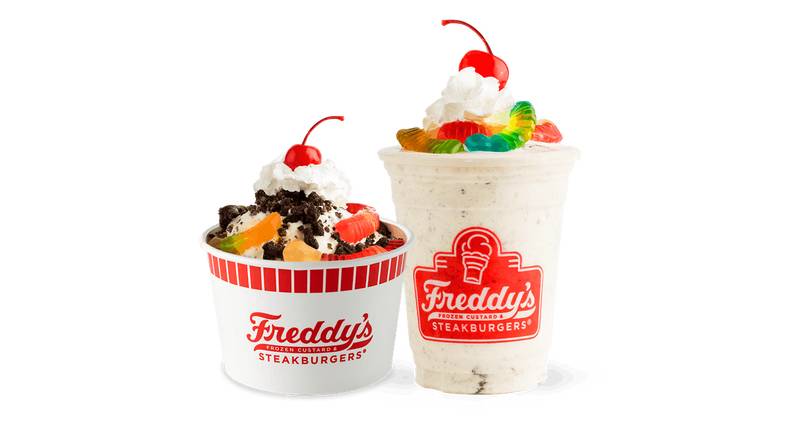 Order Dirt 'n Worms food online from Freddy's Frozen Custard and Steakburgers store, Decatur on bringmethat.com