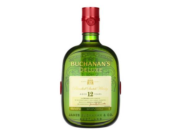 Order Buchanan's DeLuxe Aged 12 Years Blended Scotch Whisky - 750ml Bottle food online from Josh Wines & Liquors Inc store, New York on bringmethat.com
