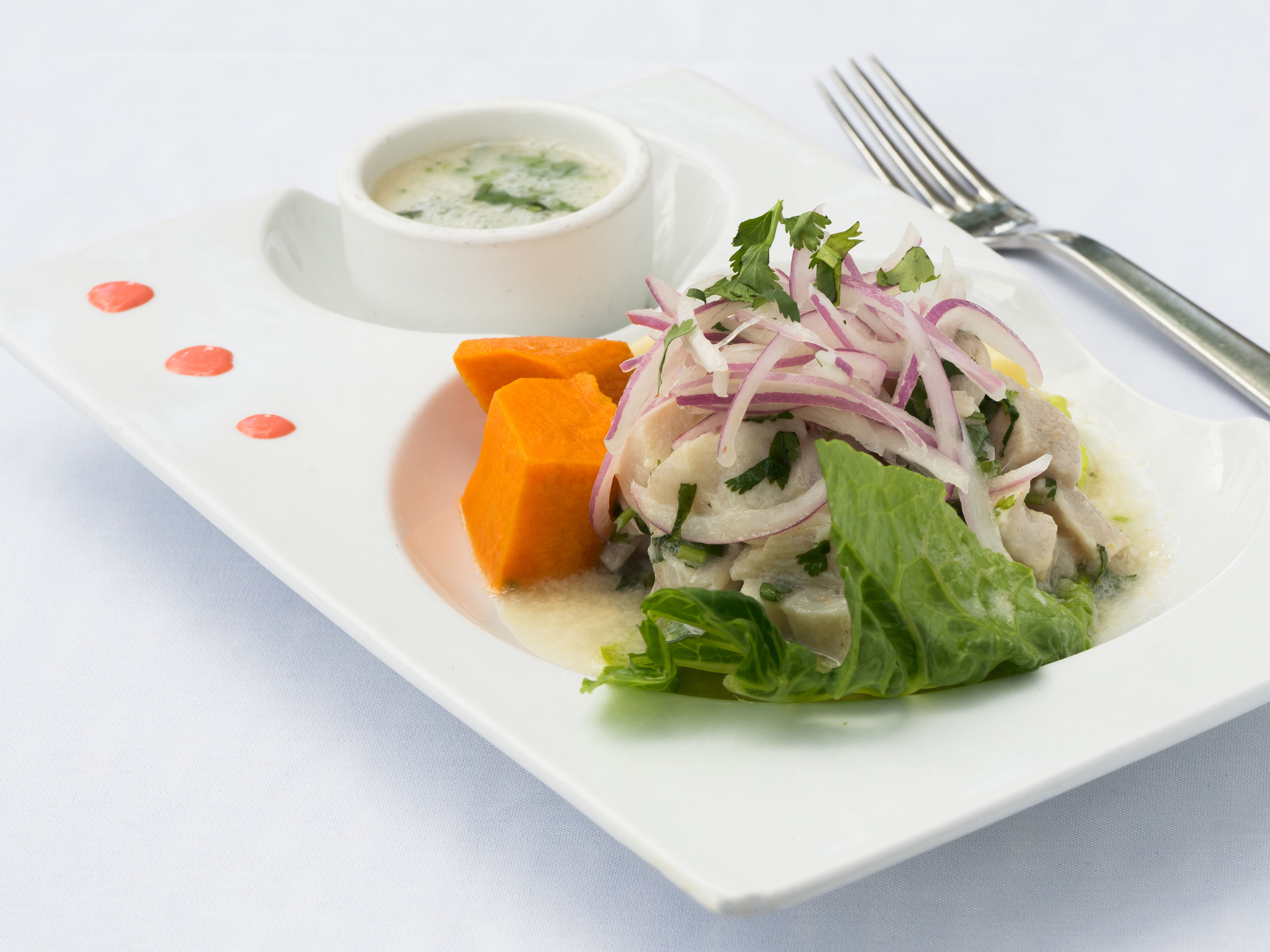 Order Ceviche Clasico food online from O'lima Signature Cuisine store, Bay Harbor Islands on bringmethat.com