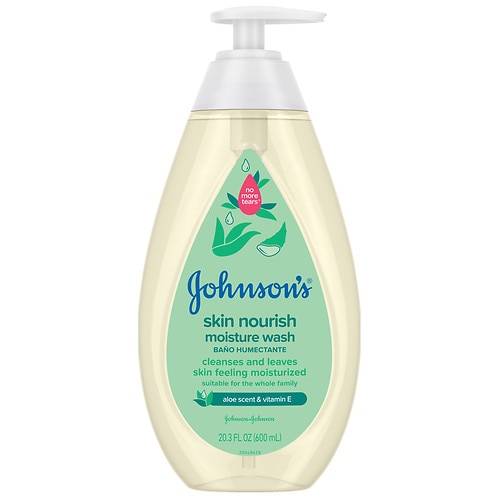 Order Johnson's Baby Skin Nourish Moisture Baby Body Wash, Aloe - 20.3 fl oz food online from Walgreens store, Orem on bringmethat.com