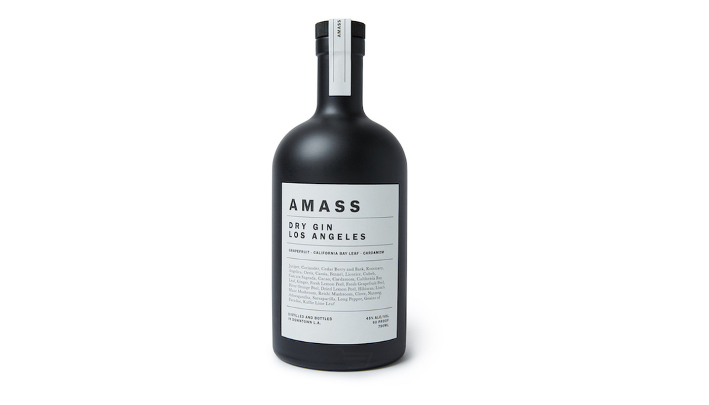 Order AMASS Los Angeles Dry Gin 750ml Bottle food online from Dimension Liquor store, Lake Forest on bringmethat.com